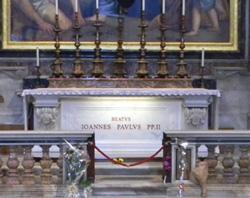 Bl John Paul II's new resting place.jpg